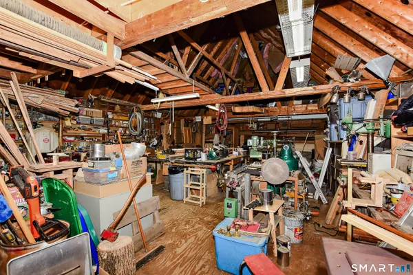 a view of a storage in a room