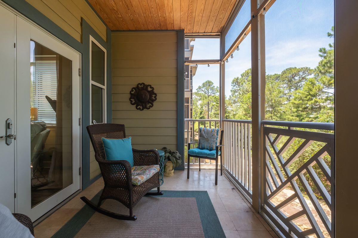 231 Somerset Bridge Road, Unit 2205 Santa Rosa Beach, FL 32459 - Photo 18 of 40 a view of two chairs in the balcony