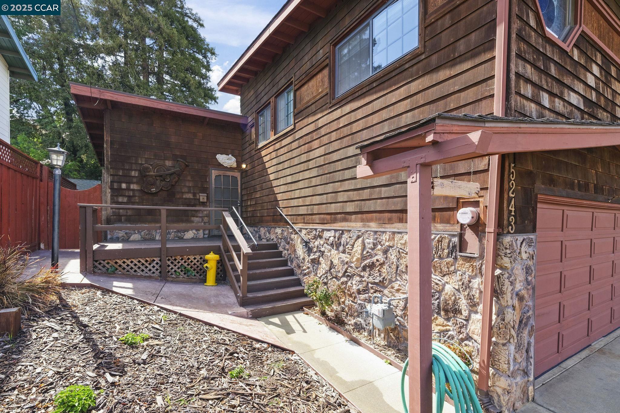 a front view of a house with street