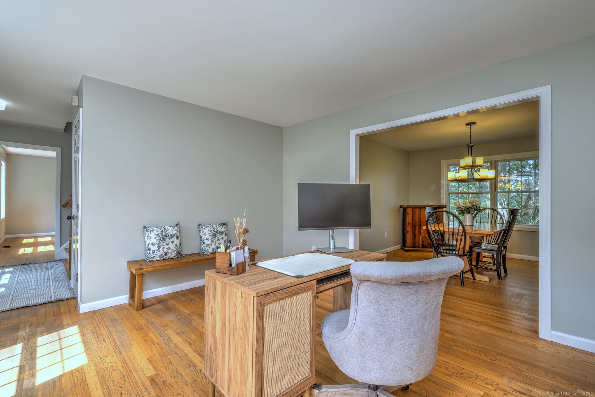 28 Edgewood Avenue Shelton, CT 06484 - Photo 13 of 40 a living room with furniture and a flat screen tv