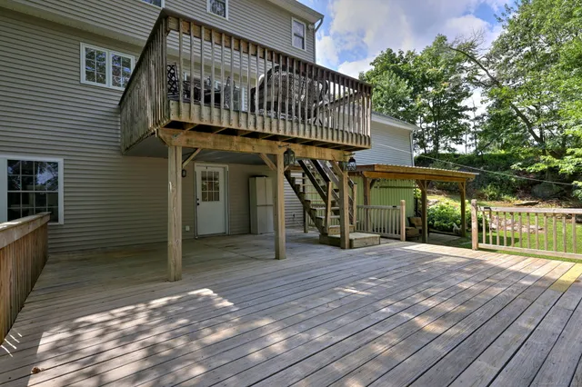 a view of a house with a porch