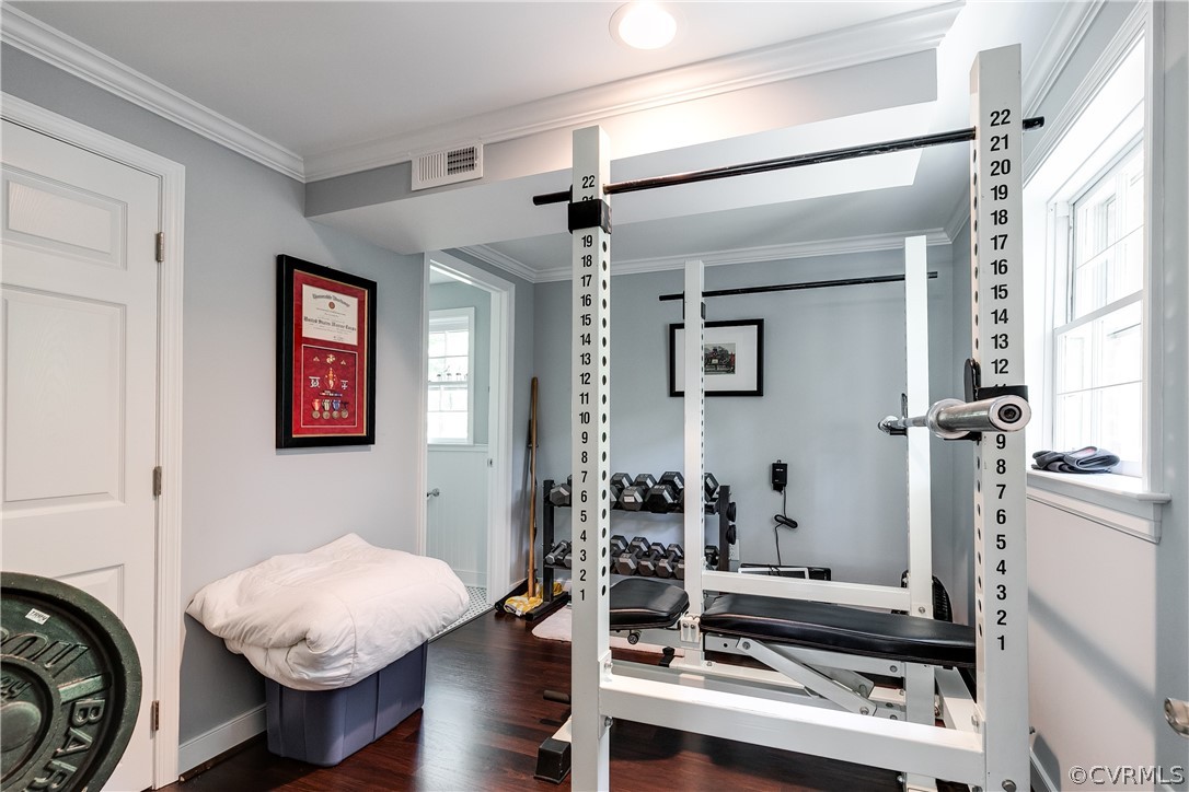 3744 Cheverly Road Richmond, VA 23225 - Photo 13 of 31 Fourth bedroom, currently set up as a gym, with a