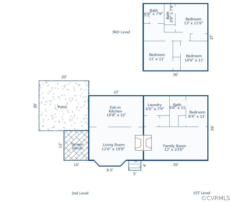 3744 Cheverly Road Richmond, VA 23225 - Photo 31 of 31 Floor plan