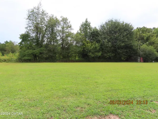 a view of an ocean from a yard