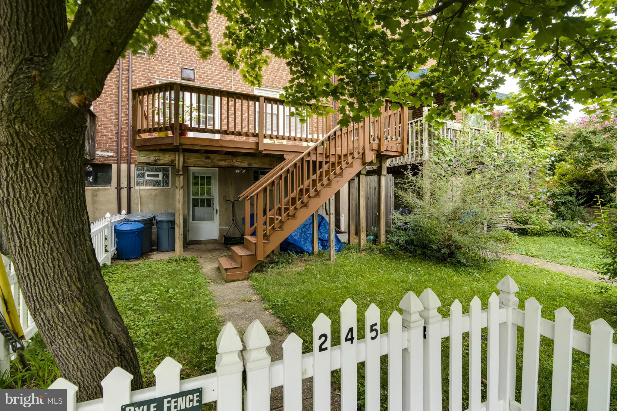 245 Blenheim Road Baltimore, MD 21212 - Photo 22 of 27 a view of a house with backyard and deck