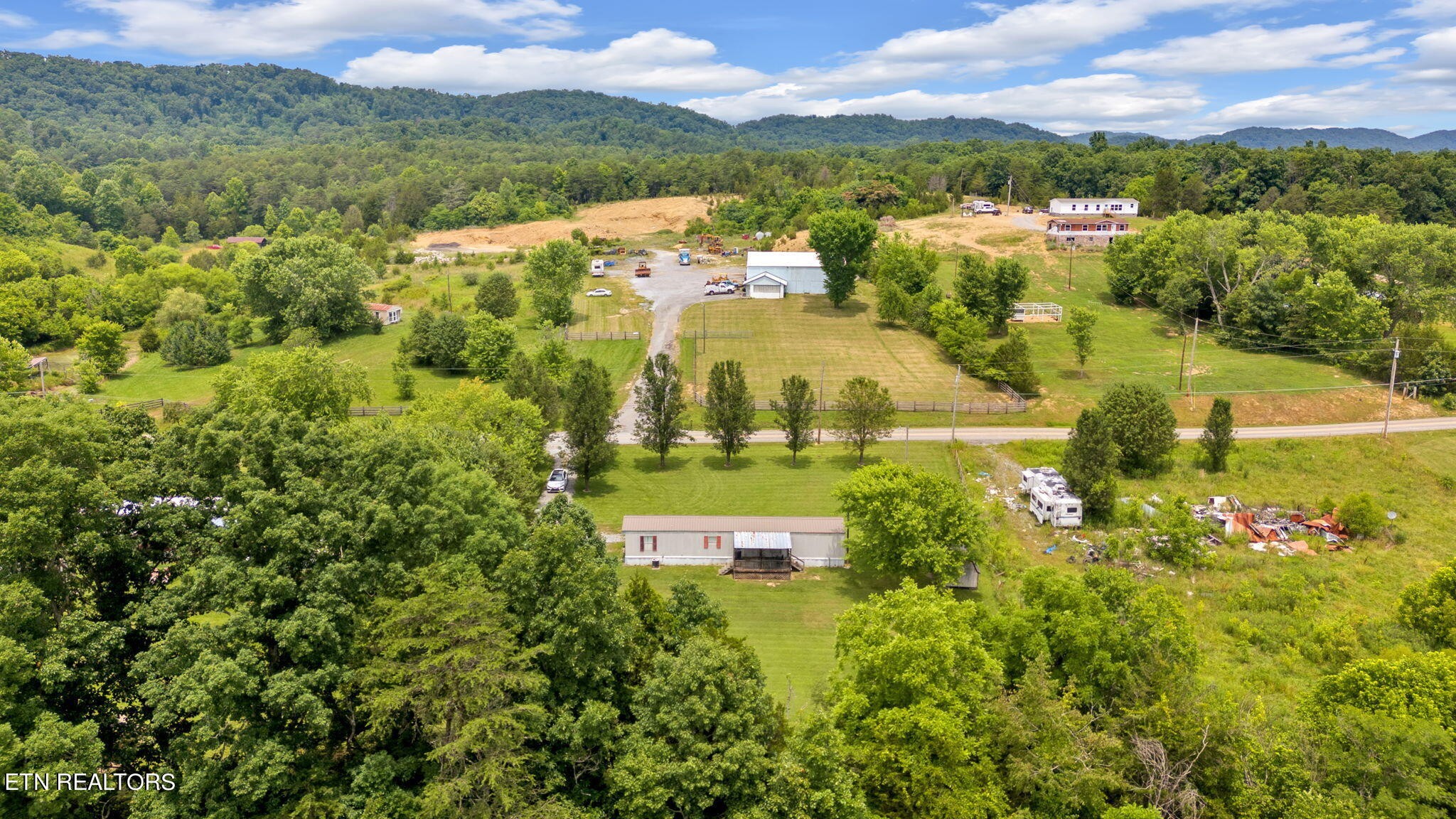 480 Oasis Road Bulls Gap, TN 37711 - Photo 5 of 16 a view of a city with mountains in the background