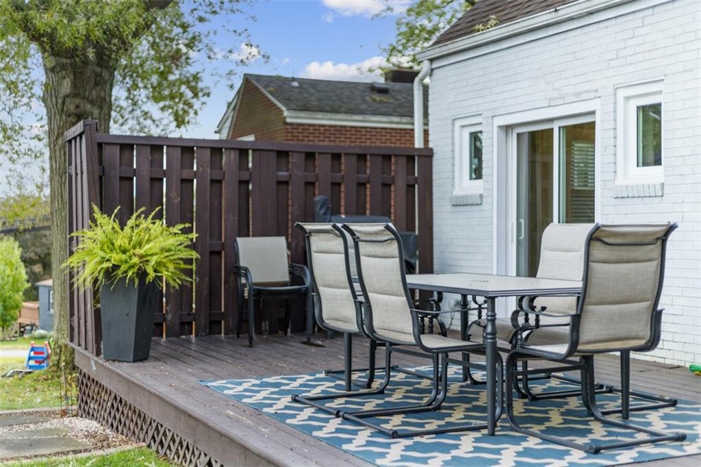 8 Court Place McKees Rocks, PA 15136 - Photo 29 of 32 a view of a chairs and table in patio