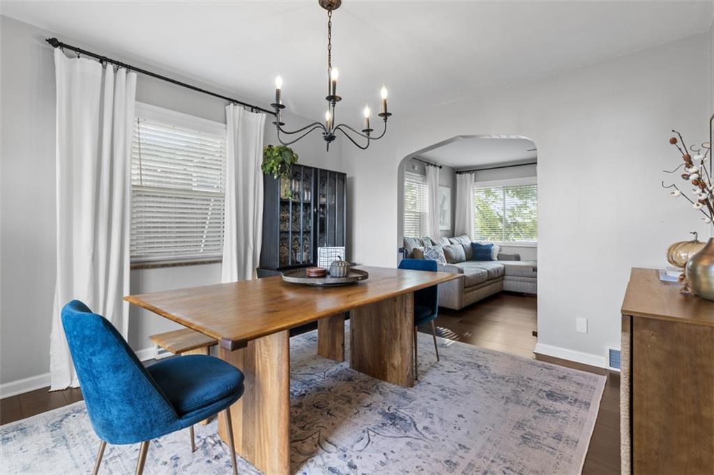 8 Court Place McKees Rocks, PA 15136 - Photo 8 of 32 a view of a dining room with furniture and a chandelier