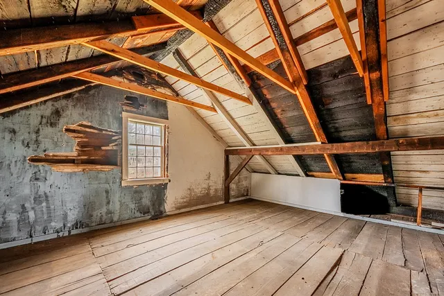 a view of outdoor space with wooden floor and deck