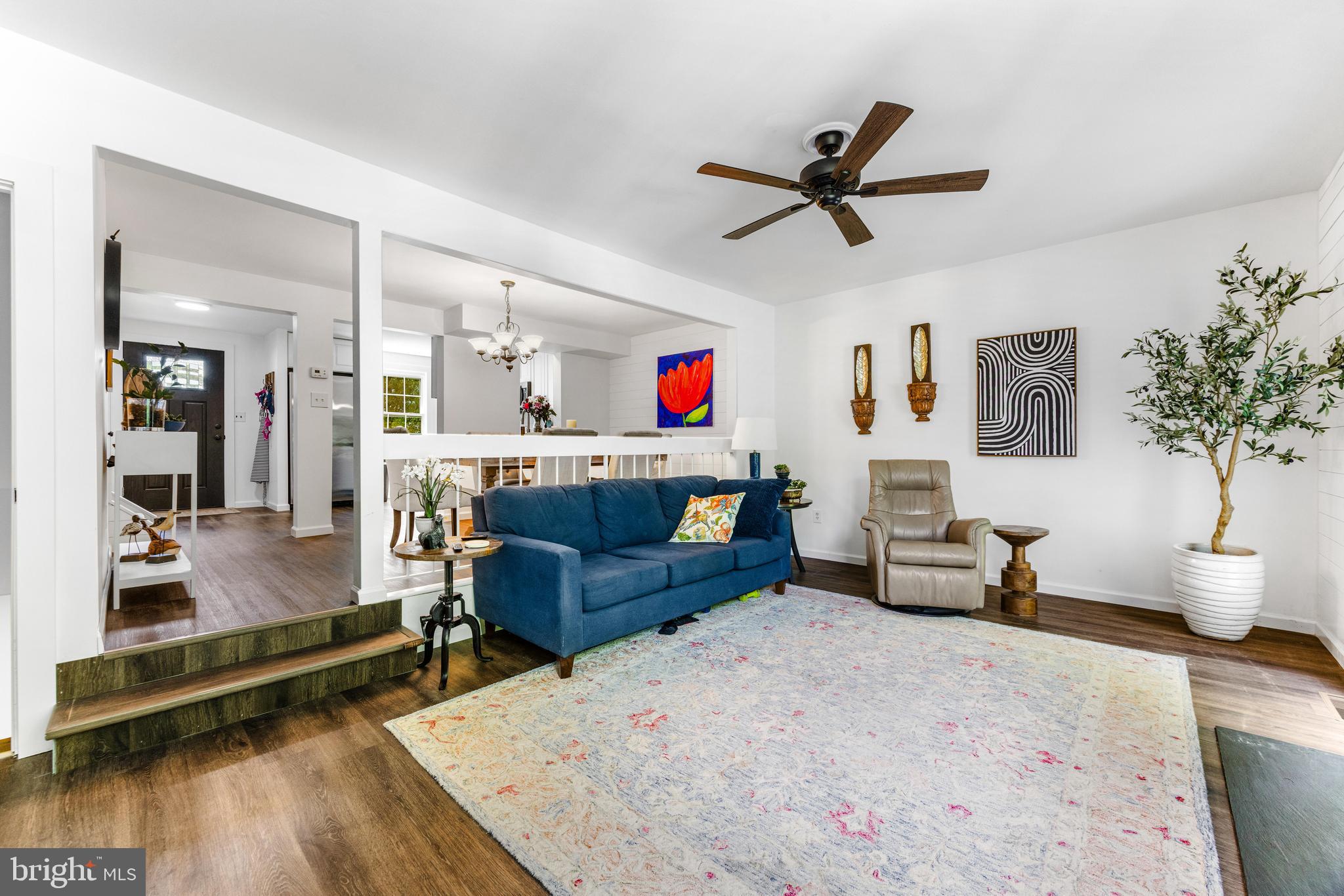 9023 Deviation Road Nottingham, MD 21236 - Photo 20 of 47 a living room with furniture and a wooden floor