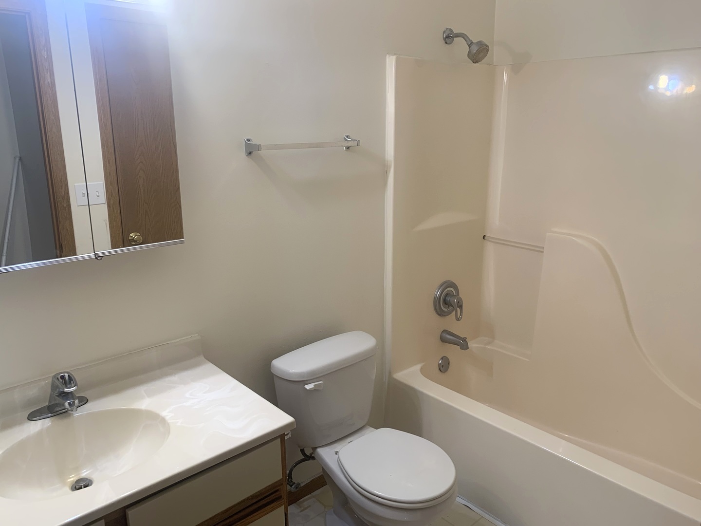 1352 Cunat Court, Unit 2C Lake In The Hills, IL 60156 - Photo 10 of 11 a white toilet sitting next to a bath tub