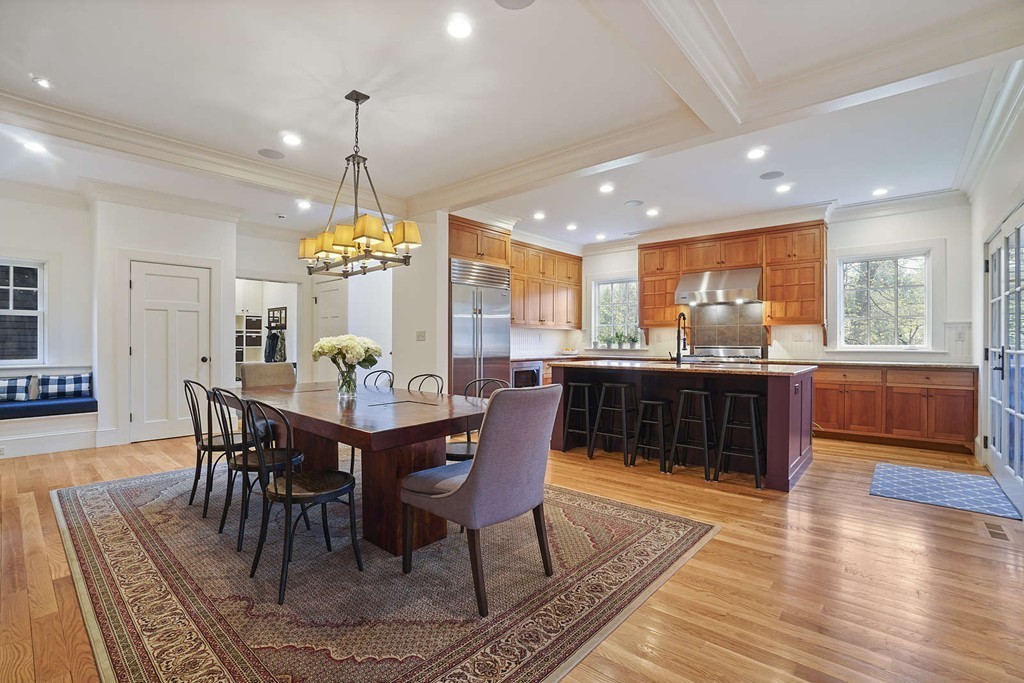 111 Tower Road Lincoln, MA 01773 - Photo 12 of 30 a view of a dining room with furniture window and wooden floor