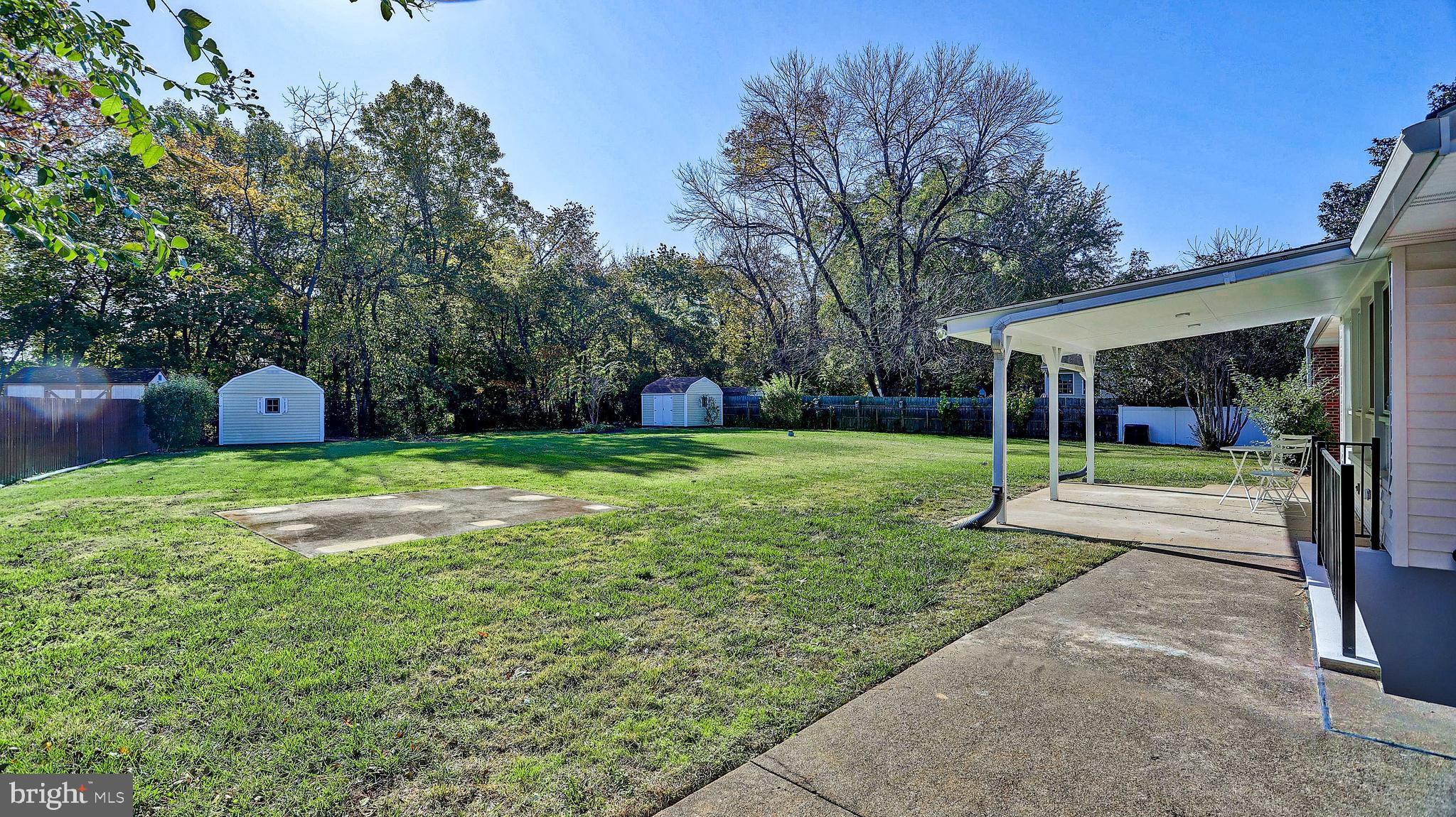 3405 Sharon Chapel Road Alexandria, VA 22310 - Photo 3 of 50 Expansive & private backyard with 2 storage sheds