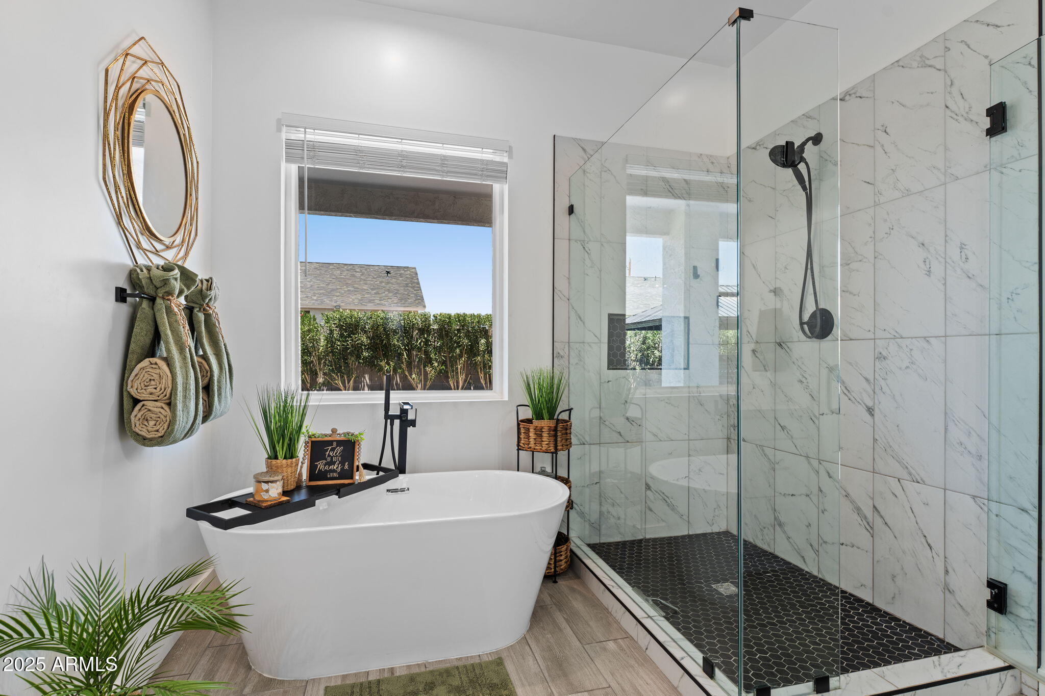 10534 East Butte Street Apache Junction, AZ 85120 - Photo 27 of 51 a bathroom with a tub sink and mirror