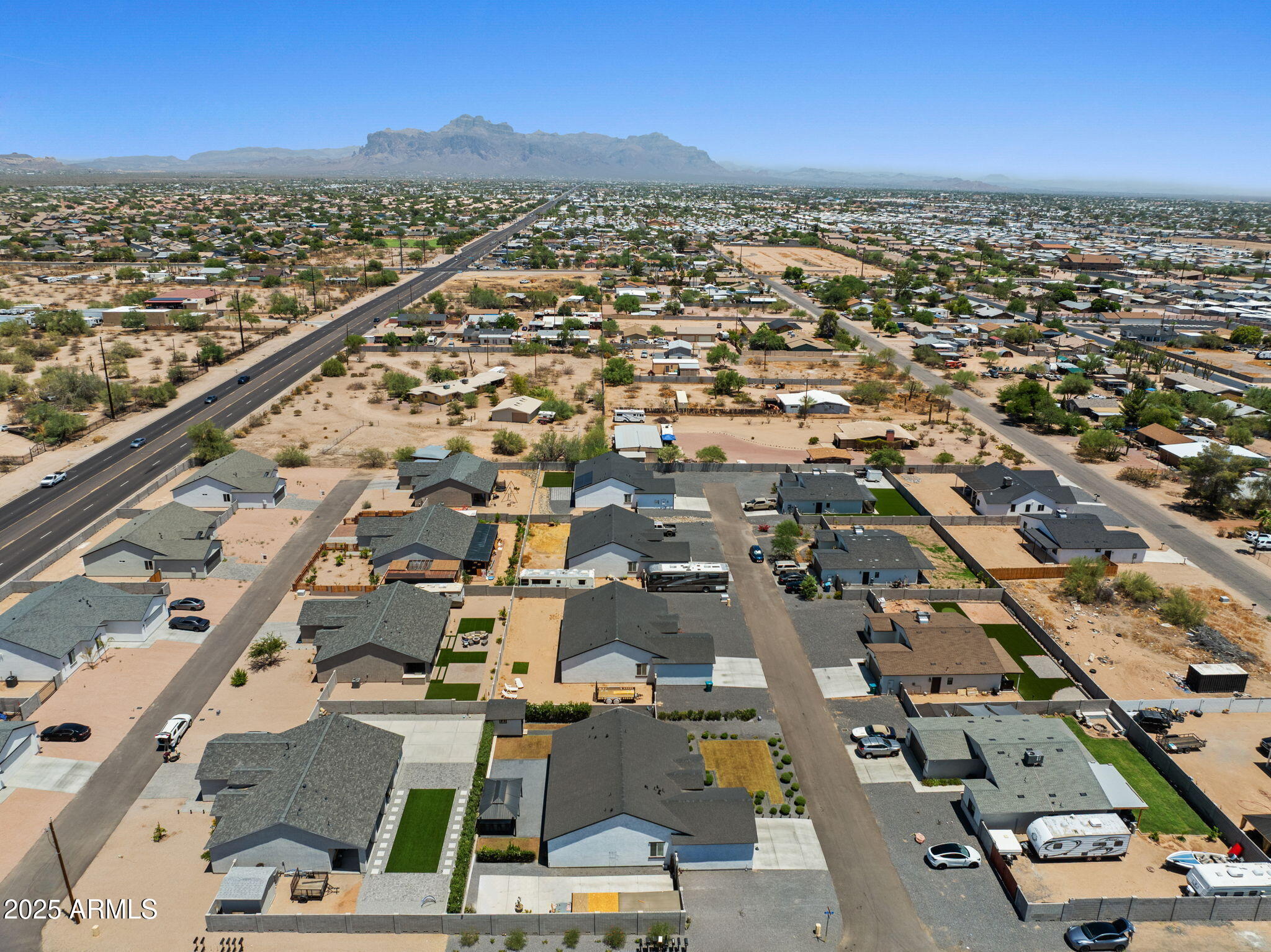 10534 East Butte Street Apache Junction, AZ 85120 - Photo 50 of 51 an aerial view of residential building with outdoor space