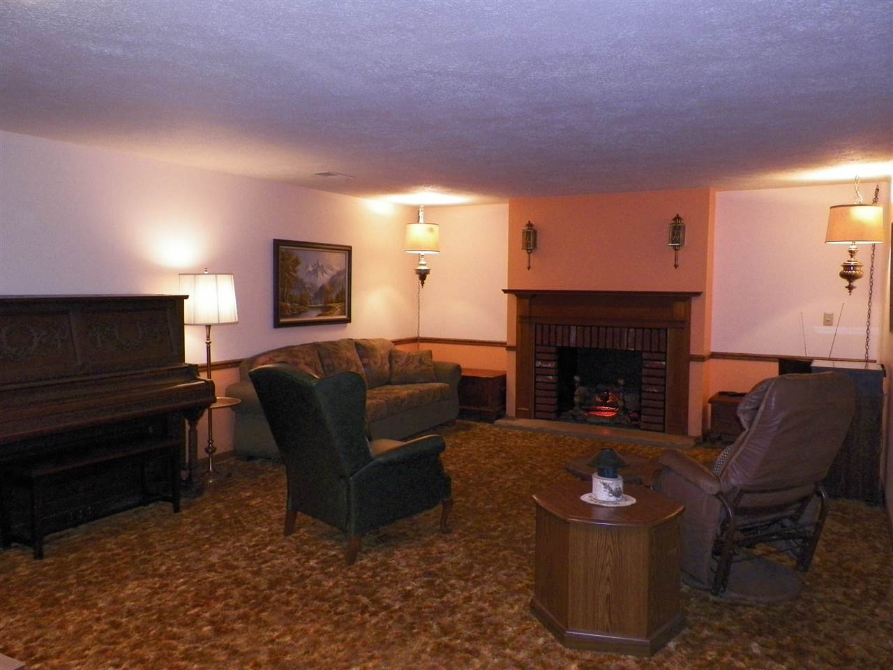 2995 East Water Road Byron, IL 61010 - Photo 8 of 25 a living room with furniture and a fireplace