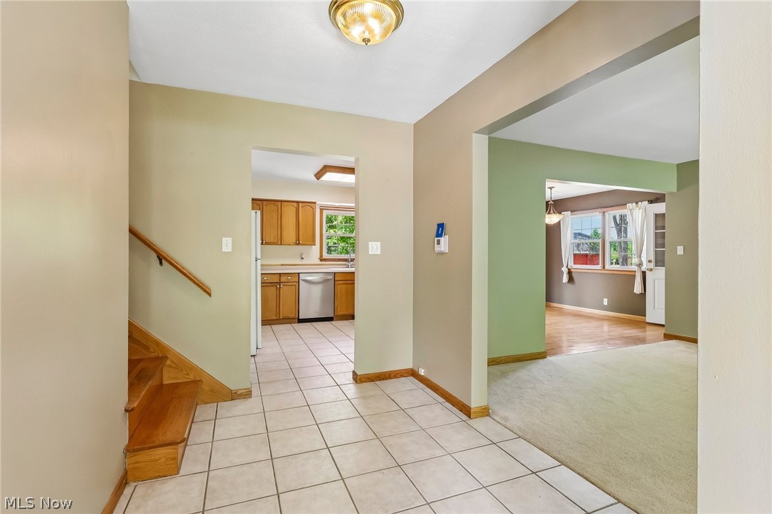1638 South Cleveland Massillon Road Akron, OH 44321 - Photo 3 of 37 Foyer opens to Living room & Kitchen