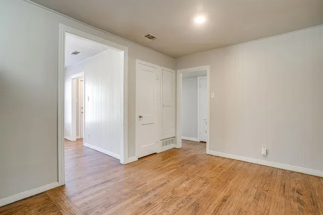 wooden floor in an empty room