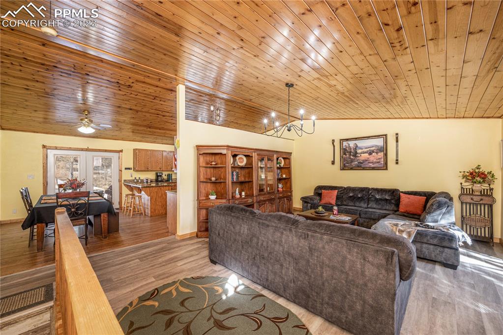 1313 Spring Valley Drive Divide, CO 80814 - Photo 3 of 25 a living room with furniture and wooden floor