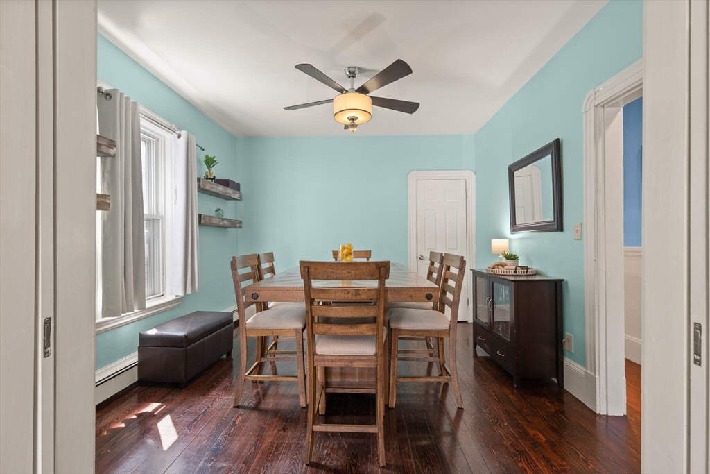 573 Bennington Street, Unit 2 Boston, MA 02128 - Photo 7 of 22 a view of a dining room with furniture and a window