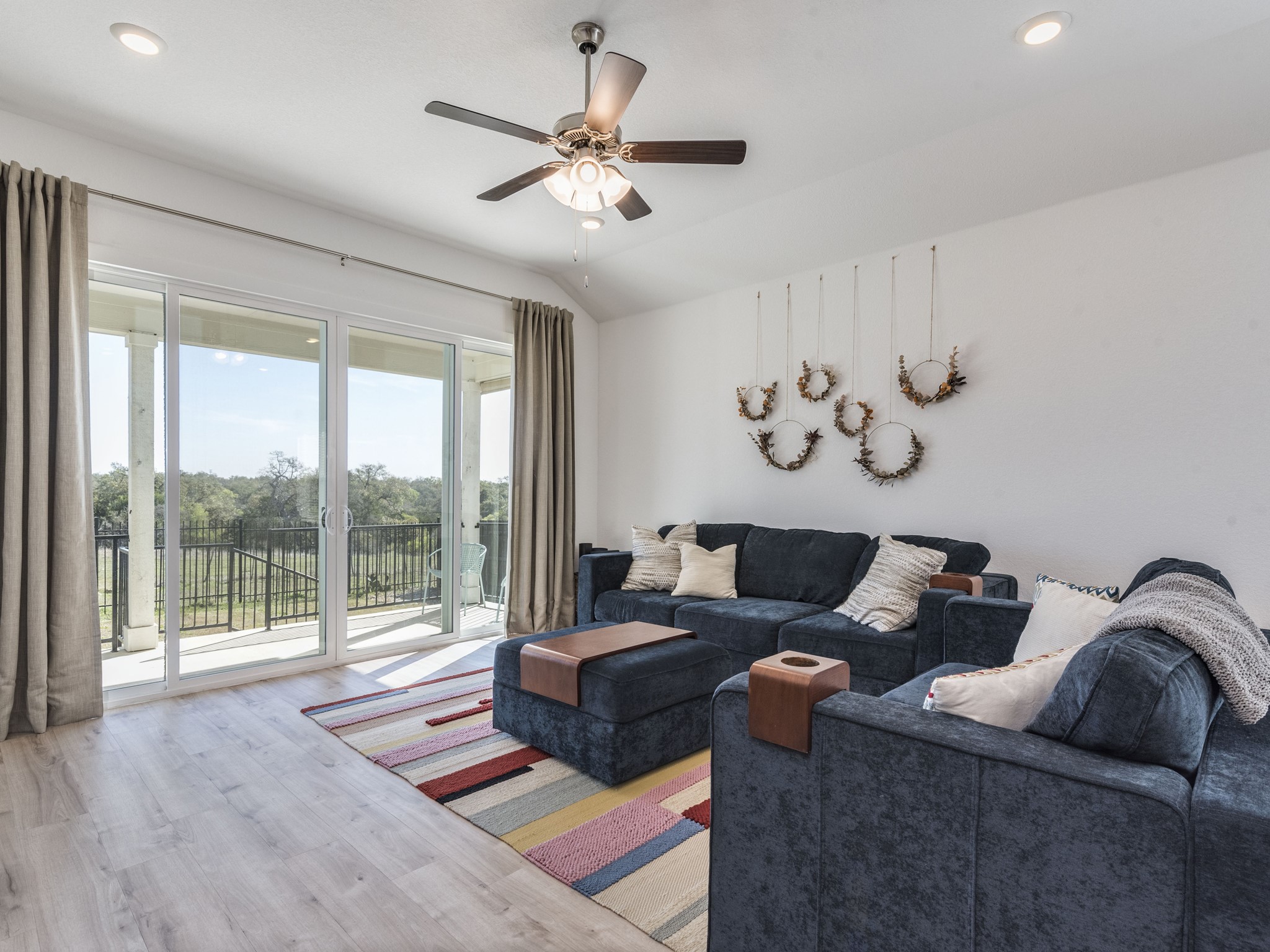 2132 Centerline Lane Georgetown, TX 78628 - Photo 3 of 30 Double sliding doors & custom drapes