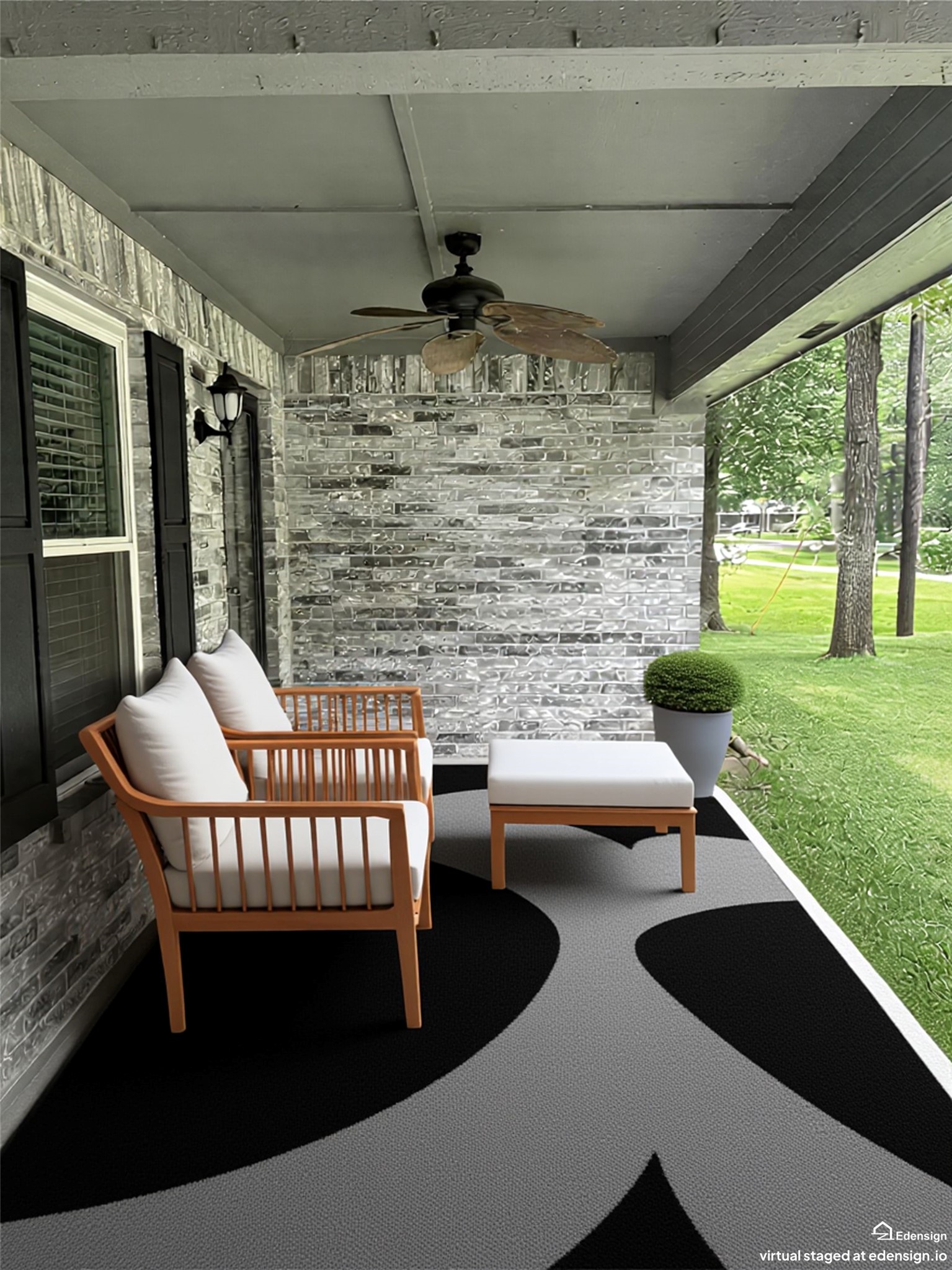 11950 North Ridgeway Willis, TX 77318 - Photo 4 of 15 a view of a patio with a table chairs and a backyard