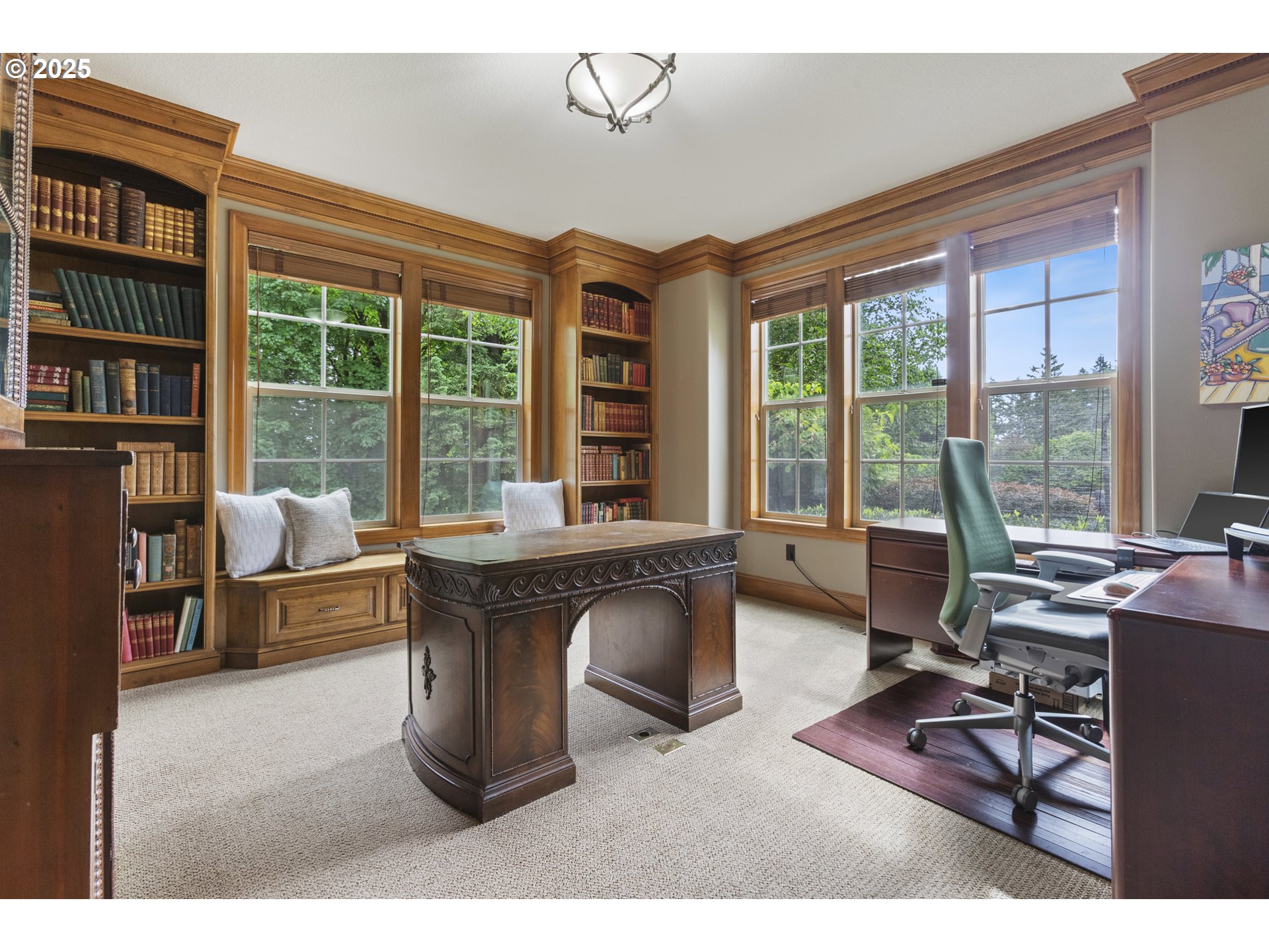 24800 Southwest Big Fir Road West Linn, OR 97068 - Photo 17 of 48 a living room with furniture and large windows
