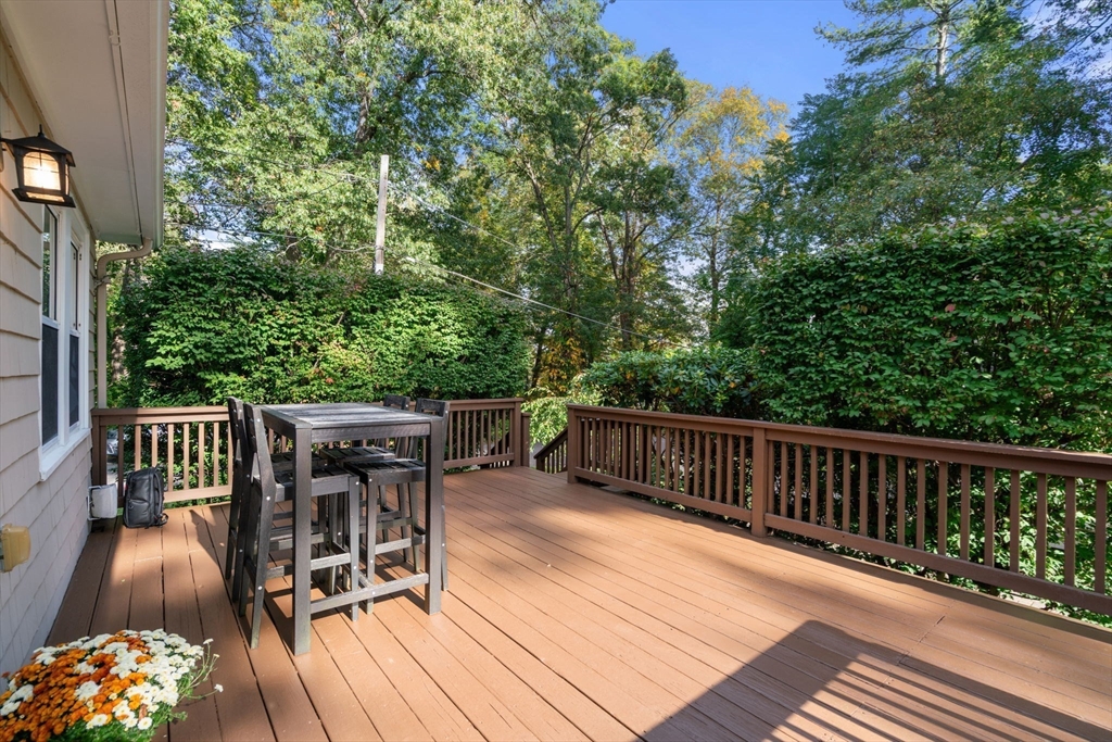6 Grove Avenue Sharon, MA 02067 - Photo 22 of 27 a view of balcony with wooden floor and outdoor seating