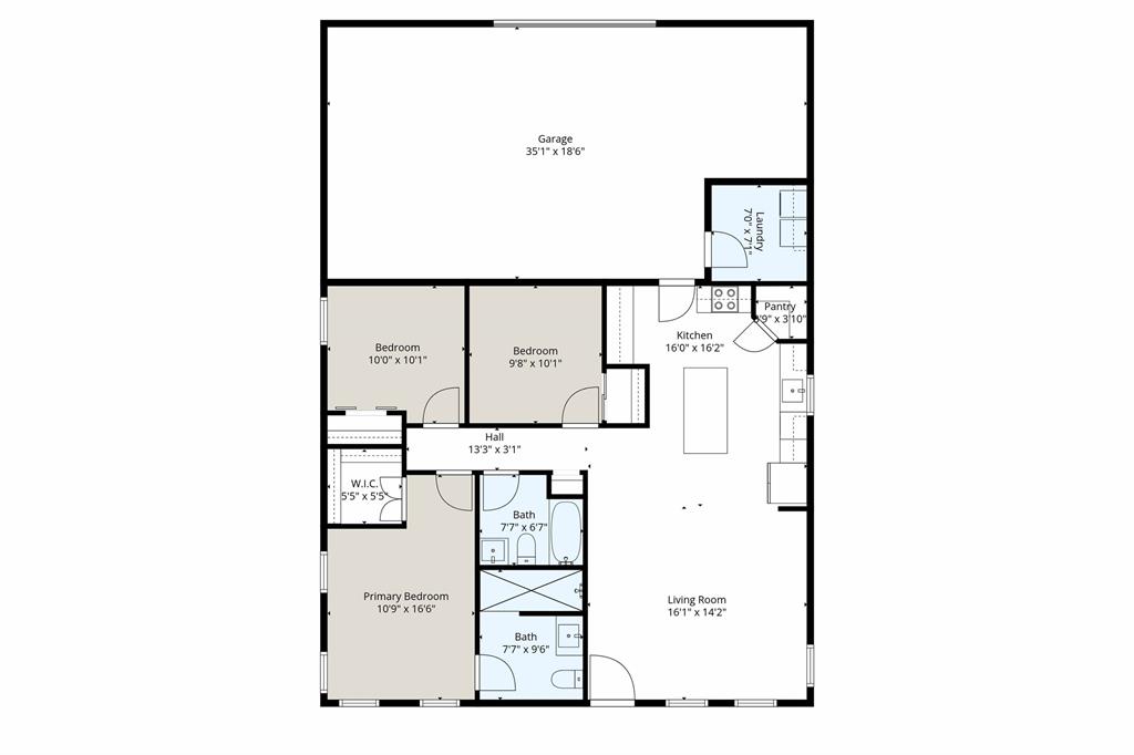 435 County Road 4875 Celeste, TX 75423 - Photo 35 of 35 a picture of floor plan