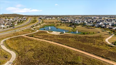 a bathroom with a blue shower