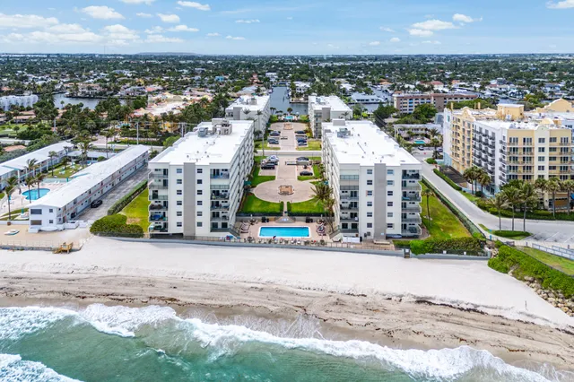 a city view with tall buildings