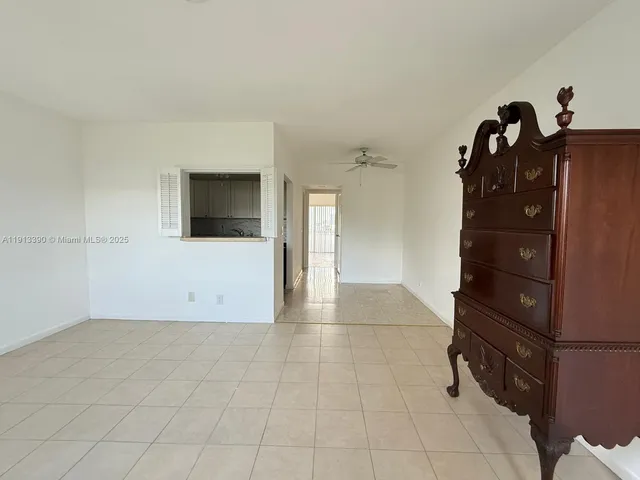 a view of an empty room