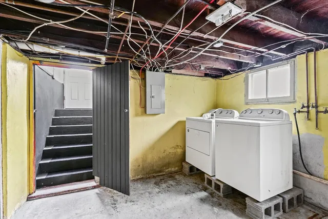 a view of storage and utility room