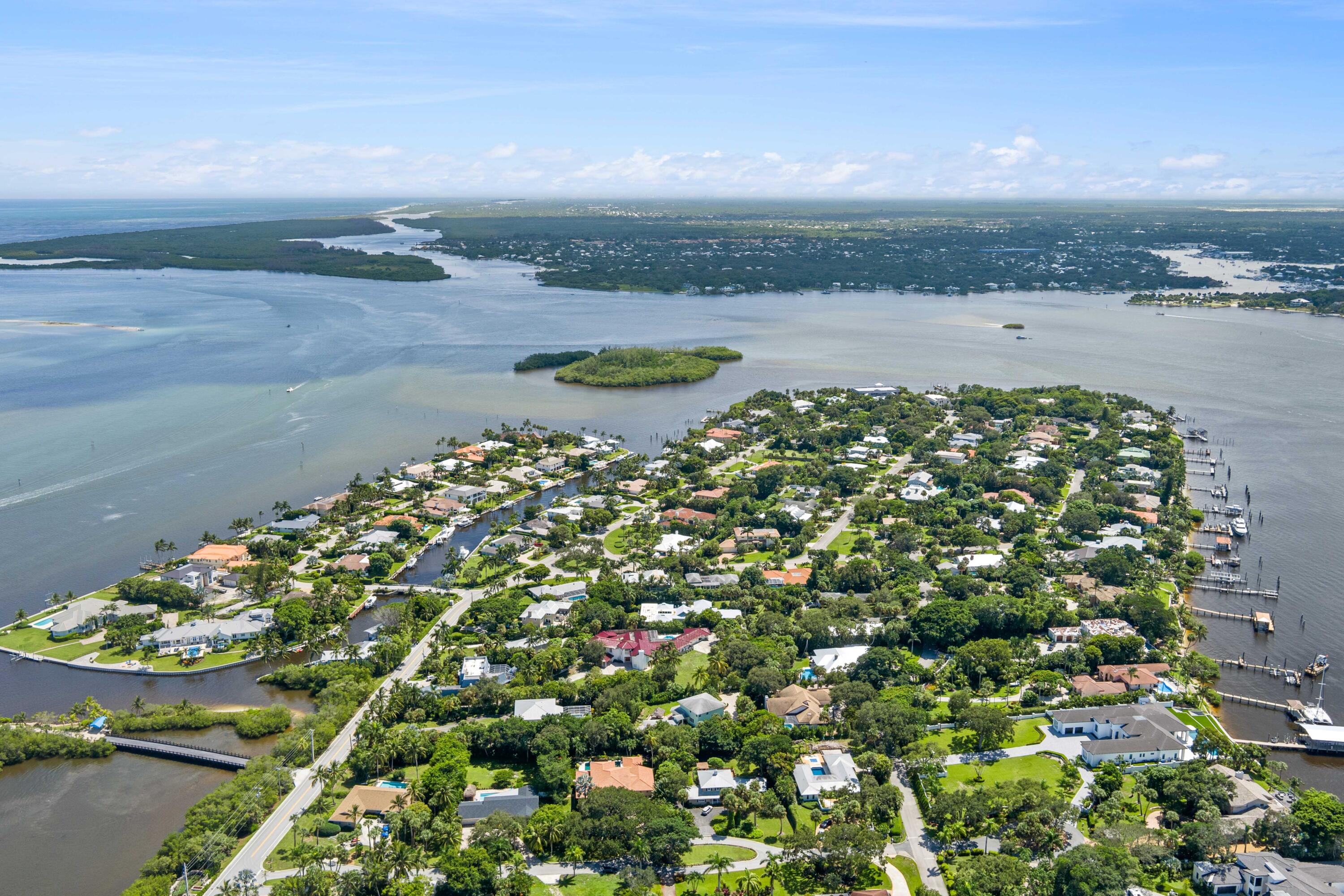 3 Mandalay Road Sewall's Point, FL 34996 - Photo 42 of 46 a view of a lake with a mountain