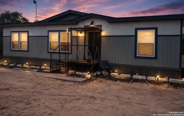 a front view of a house