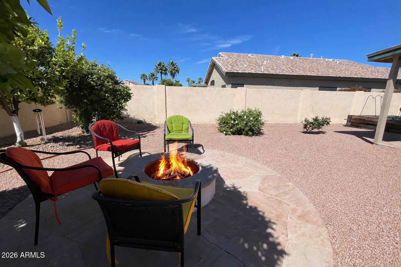4377 East Coolbrook Avenue Phoenix, AZ 85032 - Photo 42 of 54 FLAGSTONE FIREPLACE & PATIO