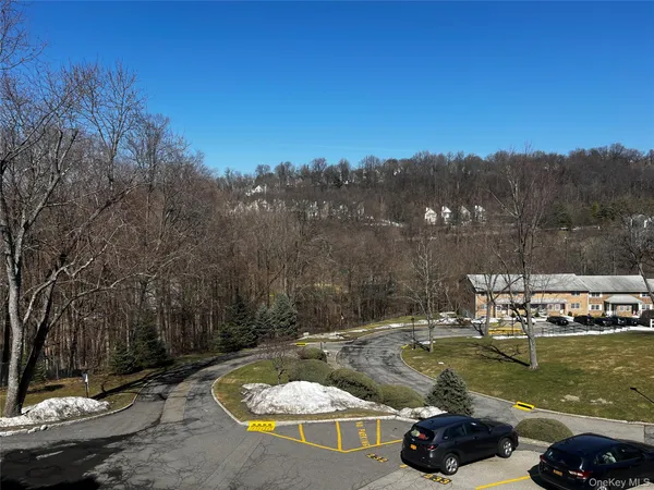 a view of a swimming pool with a yard