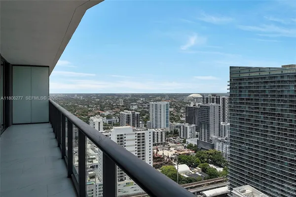 a view of balcony with city view
