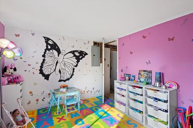 a play room with toys