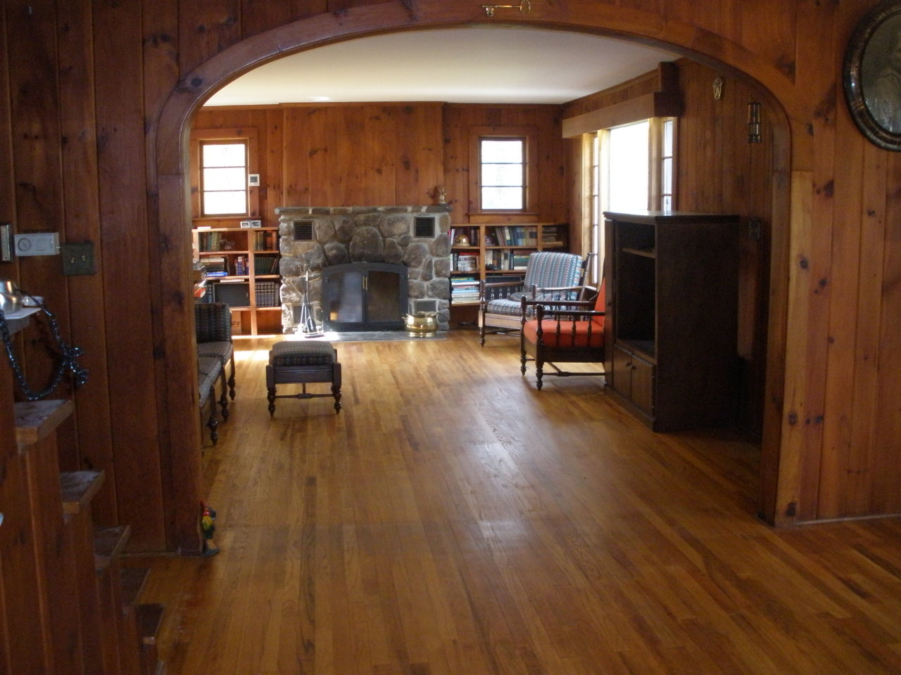 1603 North Main Road Otis, MA 01253 - Photo 13 of 17 a living room with furniture and a fireplace
