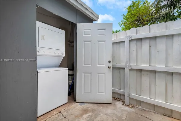 a view of a storage room