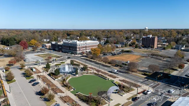 an aerial view of a city