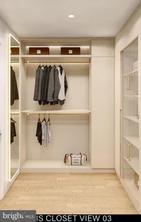 a view of walk in closet