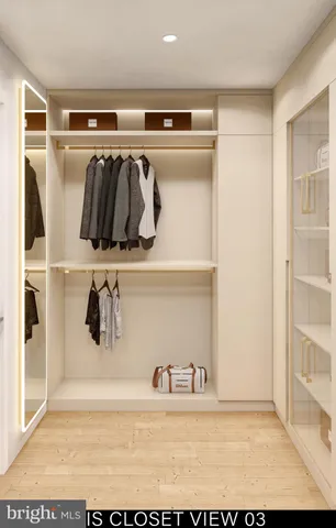 a view of walk in closet