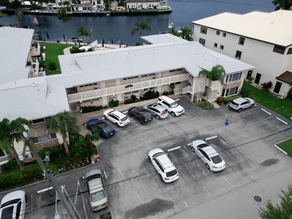 an aerial view of a city