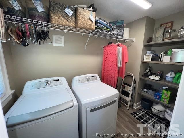 406 Old Post Road Erwin, NC 28339 - Photo 16 of 30 a utility room with dryer and washer