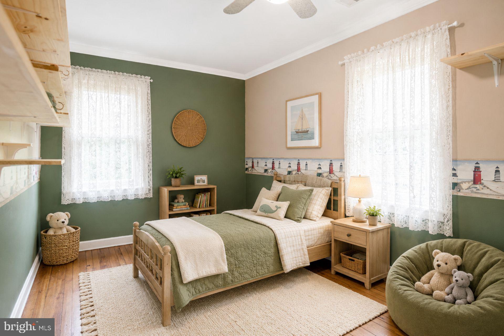 8965 Poorhouse Road Port Tobacco, MD 20677 - Photo 10 of 18 a bedroom with a bed and a window