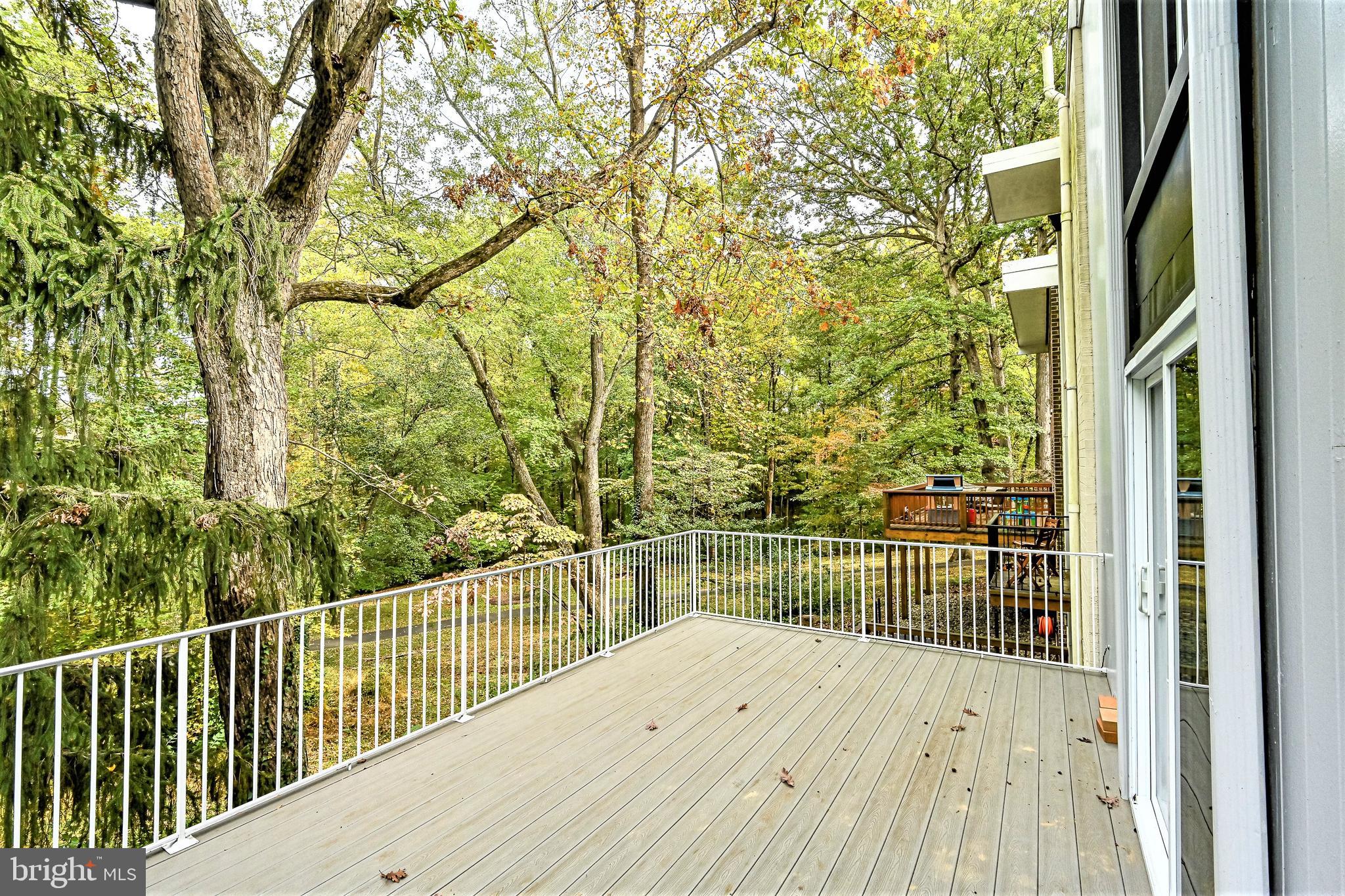 1664 Wainwright Drive Reston, VA 20190 - Photo 35 of 41 Main Level Deck: House Backs to Full Wooded Area