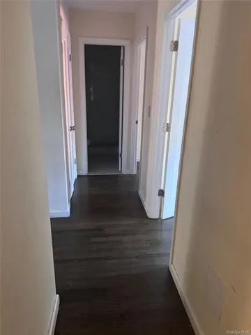 a view of wooden door