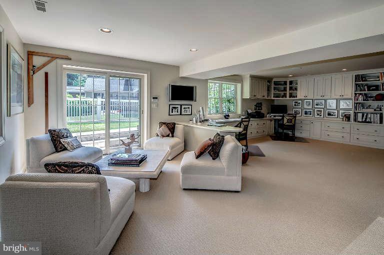 5511 Cornish Road Bethesda, MD 20814 - Photo 24 of 30 a living room with furniture and a flat screen tv
